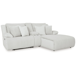 Top Tier - 3-Piece Reclining Sectional Sofa With Raf Chaise - Alloy