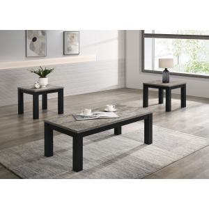 Theo - 3 Piece Cocktail Set - Concrete / Black