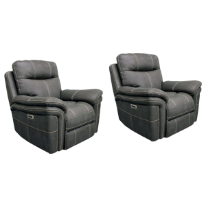 Mason - Power Recliner (Set of 2) - Charcoal