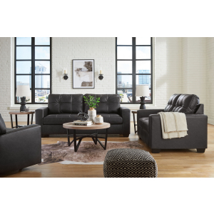 Barlin Mills - 3 Pc. - Sofa, Loveseat, Rocker Recliner - Carbon