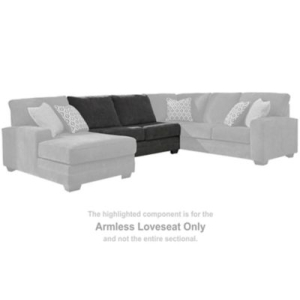 Tracling - Armless Loveseat - Slate