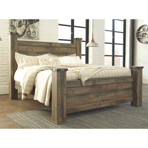 Trinell - King Poster Bed - Brown