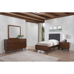 Robyn - 4 Piece Twin Bedroom Set - Dark Walnut