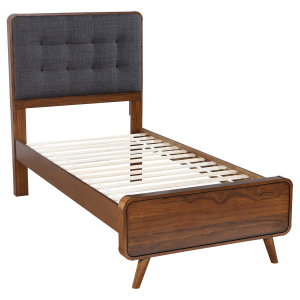 Robyn - Wood Twin Platform Bed - Dark Walnut