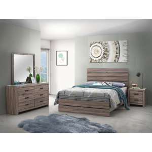 Brantford - 4 Piece Queen Bedroom Set - Barrel Oak