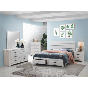Brantford - Queen 5 Piece Bedroom Set - Coastal White