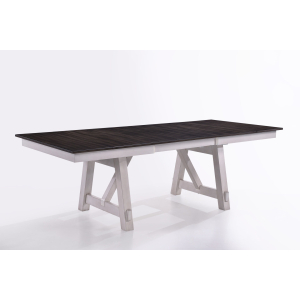 Maisie - Dining Table Top - White / Brown