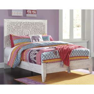 Paxberry - Full Panel Bed - Whitewash