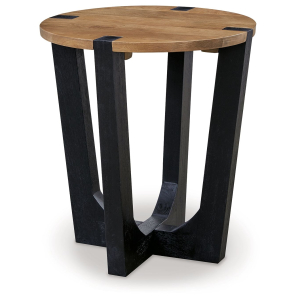 Hanneforth - Round End Table - Brown