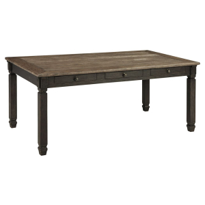 Tyler Creek - Rectangular Dining Room Table - Black / Gray