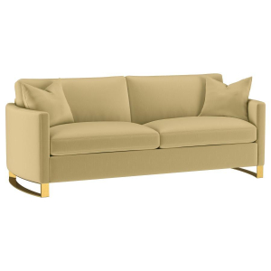 Corliss - Upholstered Curved Track Arm Sofa - Camel