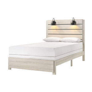 Carter - Queen Platform Bed In One Box - White