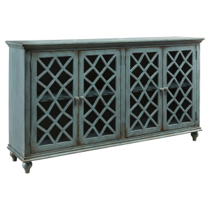 Mirimyn - Accent Cabinet - Vintage Finish - Antique Teal