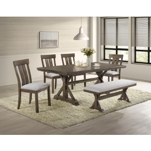 Lloyd - 6 Piece Dining Room Set - Brown