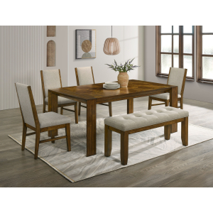Hollister - 6 Piece Dining Room Set - Brown