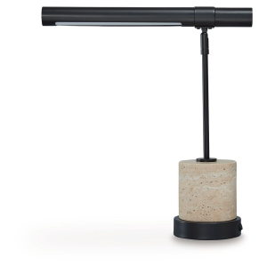 Vinmour - Metal Desk Lamp - Brown / Beige