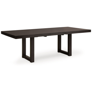 Neymorton - Rectangular Dining Room Butterfly Extension Table - Dark Grayish Brown