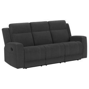 Brentwood - Upholstered Motion Reclining Sofa - Dark Charcoal