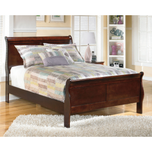 Alisdair - Full Sleigh Bed - Dark Brown