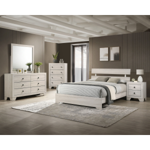 Atticus - King 5 Piece Bedroom Set - White