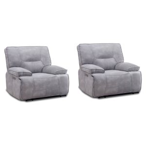 Gladiator - Zero Gravity Power Recliner (Set of 2) - Sky