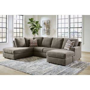 O'Phannon - Left Arm Facing Corner Chaise 2 Pc Sectional - Putty