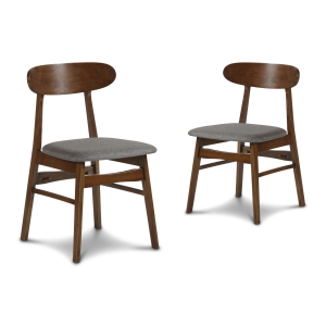 Morocco - Dining Chair With Seat Cushion (Set of 2) - Dark Gray