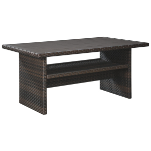 Easy Isle - RECT Multi-Use Table - Dark Brown / Beige