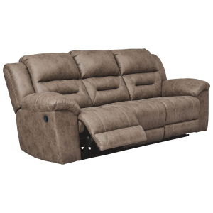 Stoneland - Reclining Sofa - Light Brown