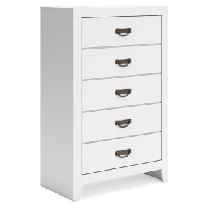 Binterglen - Five Drawer Chest - White