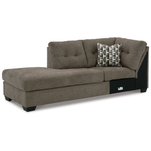 Mahoney - Laf Corner Chaise - Chocolate