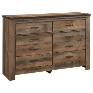 Trinell - Six Drawer Dresser - 61.34## x 15.98## x 42.99## - Brown Dark