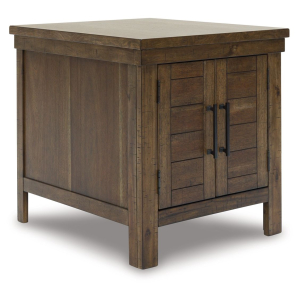 Moriville - Rectangular End Table - Grayish Brown