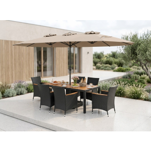 15ft Patio Umbrella w/ LED Lights