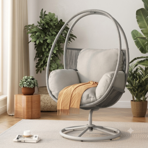 Reno Outdoor Wicker Swivel Lounge Chair