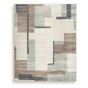 Larkport - 8' x 10' Washable Rug - Cream / Brown / Gray
