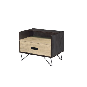 Melkree - Accent Table - Oak & Black