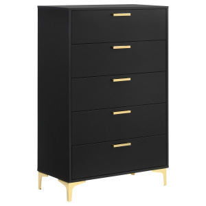 Kendall - 5-Drawer Bedroom Chest - Black