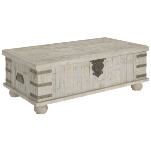 Carynhurst - Lift Top Cocktail Table - White Wash Gray