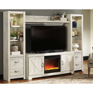 Bellaby - Whitewash - 5 Pc. - Entertainment Center - 63