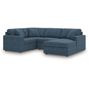 Modmax - 4-Piece Sectional With Raf Corner Chaise, With Laf Corner Chair - Ink