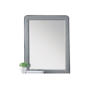 Valda - Mirror - Light Gray Fabric