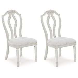 Montelaine - Dining Upholstered Side Chair (Set of 2) - Antique White