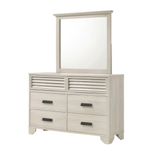 Sarter - Dresser & Mirror - White