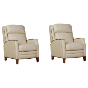 Vermont - Power Cordless High Leg Recliner P2 (Set of 2) - Pearl Glow