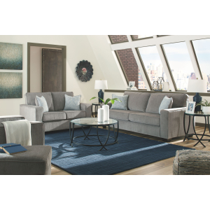 Altari - 4 Pc. - Sofa, Loveseat, Chair, Ottoman - Alloy