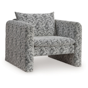 Kenbell - Accent Chair - Black / White