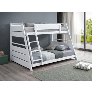 Holden - Wood Veneer Twin Over Full Bunk Bed - White