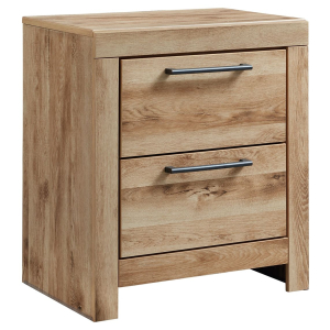 Hyanna - Two Drawer Night Stand - Tan Brown