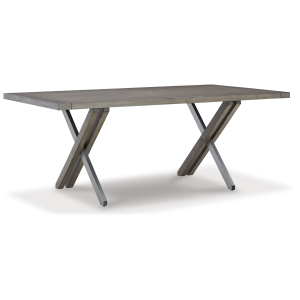Krystanza - Rectangular Dining Room Table - Weathered Gray